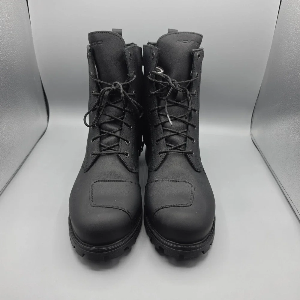 Forma Legacy Dry Motorcycle Boots Mens 47 Black Leather Waterproof Combat Zipper